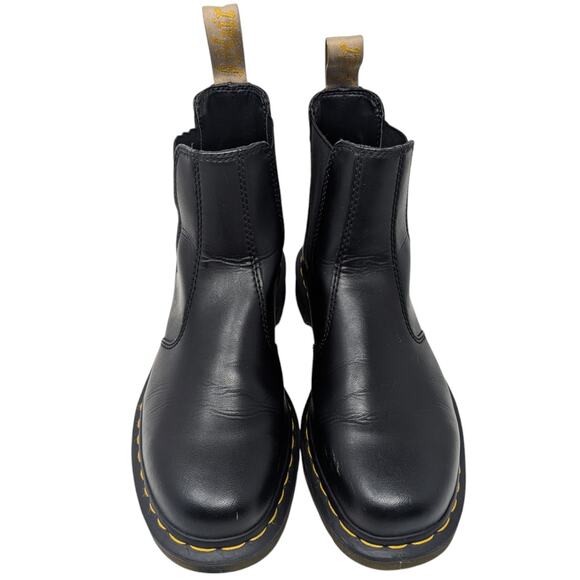 Dr. Martens 2976 Vegan Chelsea Boots Black Faux Leather Unisex UK6 USL8 - Picture 4 of 7